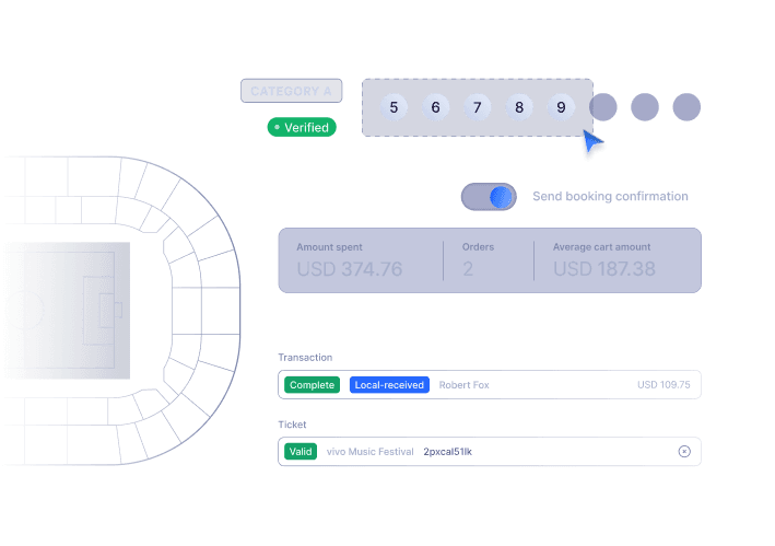 Tickets, seating & access control